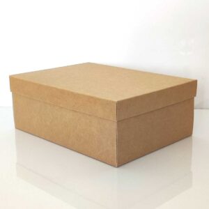 Подарункова коробка з крафт картону 13*18*5,5 см
